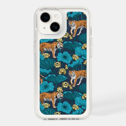 Tigers in the yellow lotus pond speck iPhone 14 case