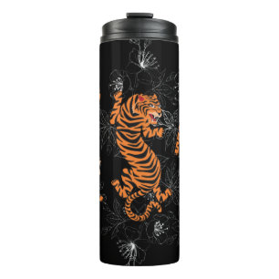 Tigers Japanese Art Style Thermal Tumbler