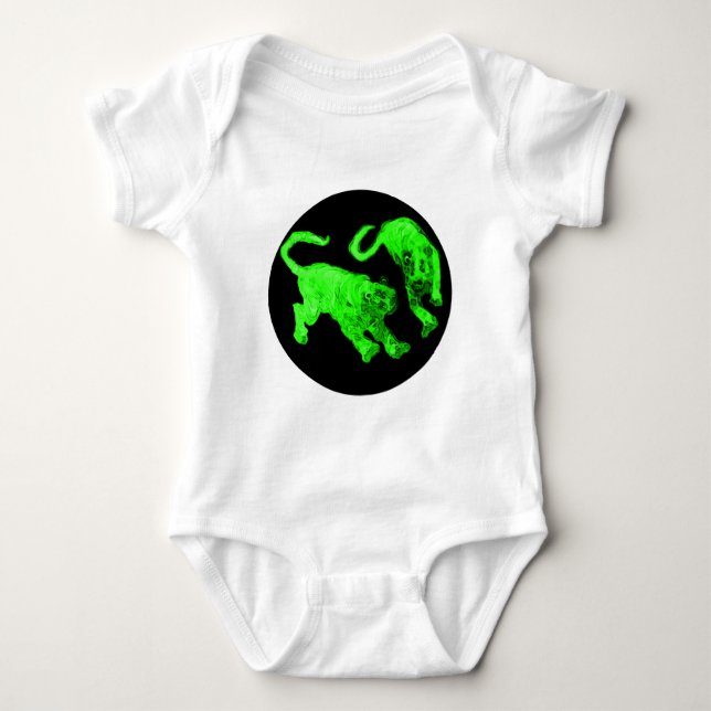 Tigers jGibney The MUSEUM Zazzle Baby Bodysuit (Front)
