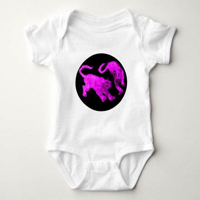Tigers jGibney The MUSEUM Zazzle Baby Bodysuit (Front)