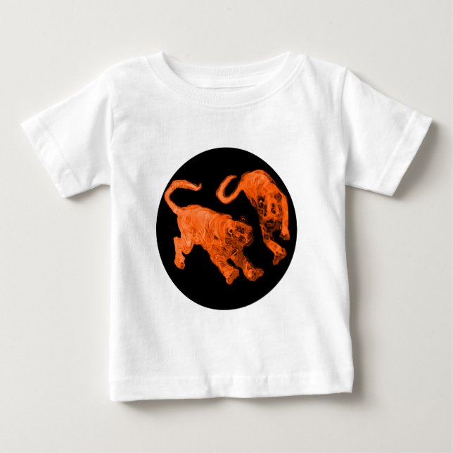 Tigers jGibney The MUSEUM Zazzle Baby T-Shirt (Front)