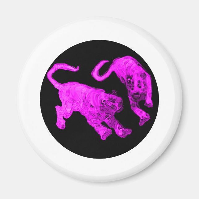 Tigers jGibney The MUSEUM Zazzle Magnet (Front)