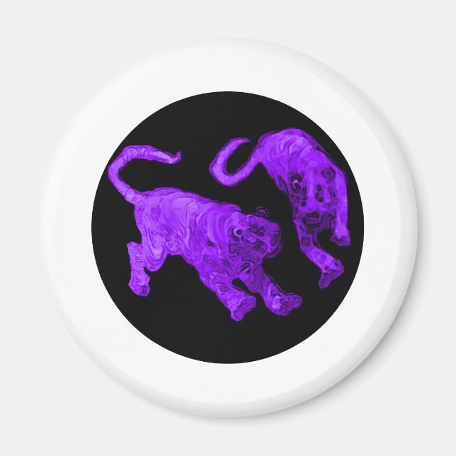 Tigers jGibney The MUSEUM Zazzle Magnet (Front)