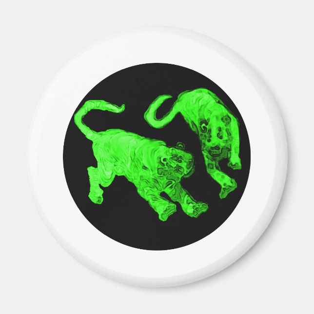 Tigers jGibney The MUSEUM Zazzle Magnet (Front)