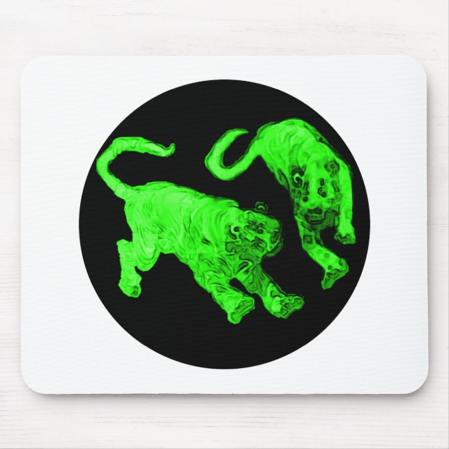 Tigers jGibney The MUSEUM Zazzle Mouse Pad (Front)