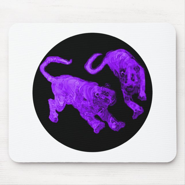 Tigers jGibney The MUSEUM Zazzle Mouse Pad (Front)