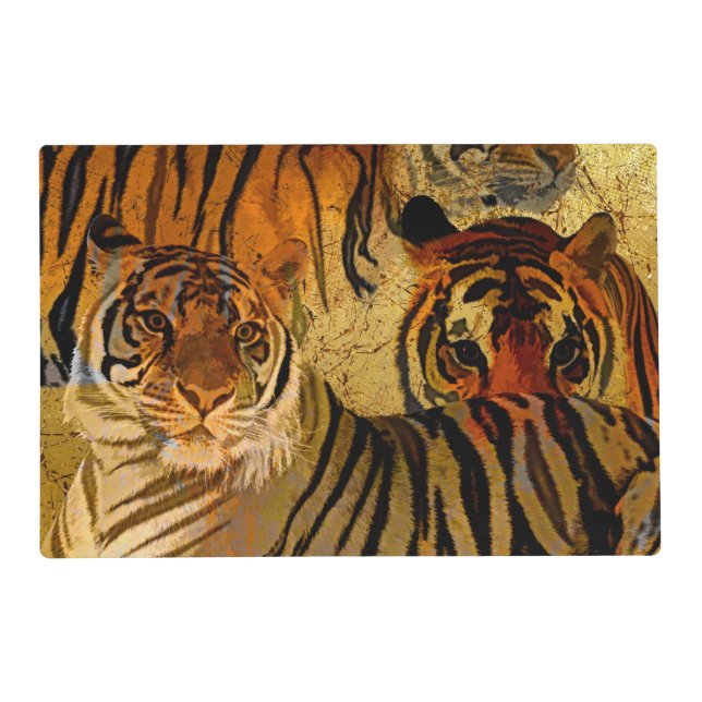 Tigers Laminated Placemat (Front)