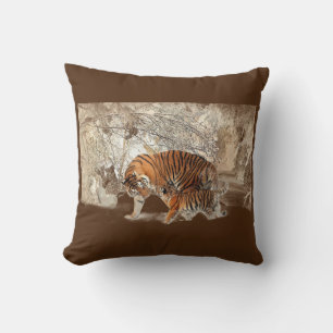 Tiger's mother throw pillow