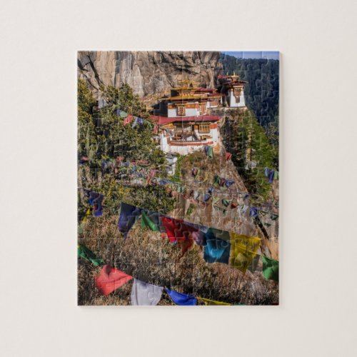 Tigers Nest Monastery Bhutan Jigsaw Puzzle