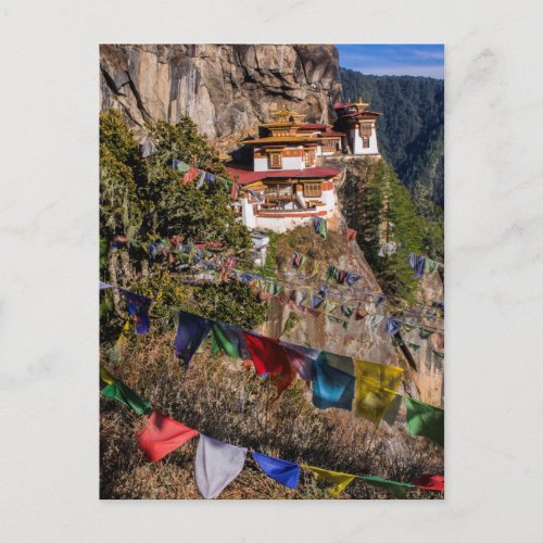 Tigers Nest Monastery Bhutan Postcard