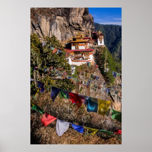 Tigers Nest Monastery Bhutan Poster