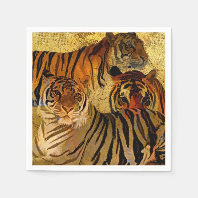 Tigers Paper Napkin (Front)
