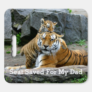 Tigers Playing Stadium Seat Cushion