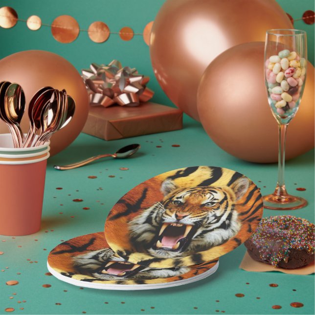 Tiger's Roar Paper Plates (Multi)
