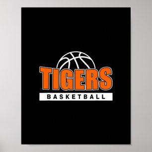 Tigers Sketll Team - Tiger Mascot Sport Gift Idea Poster