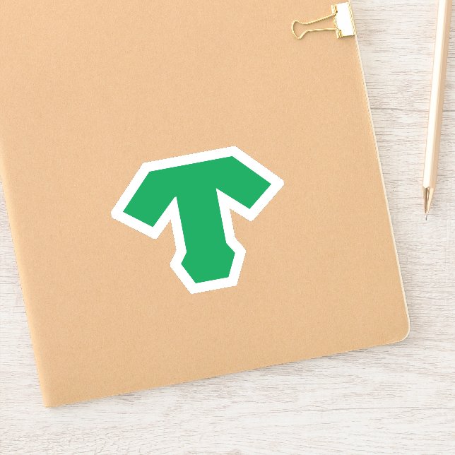 Tigers T Vinyl Sticker (Notebook)