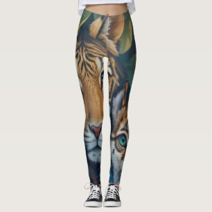 Tiger's Tender Gaze Leggings
