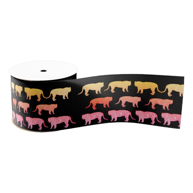Tigers Wild Cats  Grosgrain Ribbon (Spool)