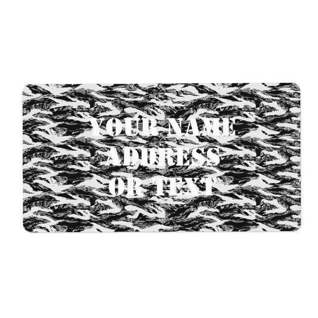 Tigerstripe Urban Camouflage - Black & Grey Label (Front)