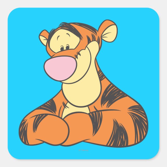 Tigger 5 square sticker (Front)