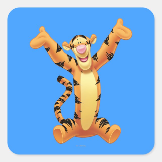 Tigger 8 square sticker (Front)
