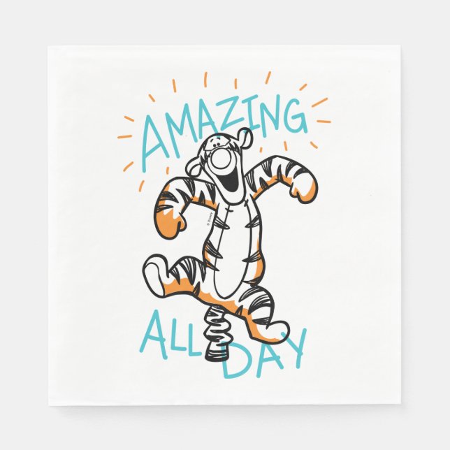 Tigger | Amazing All Day Napkins (Front)