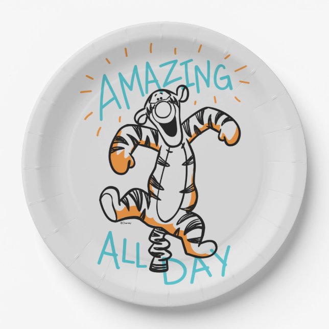 Tigger | Amazing All Day Paper Plates (Front)
