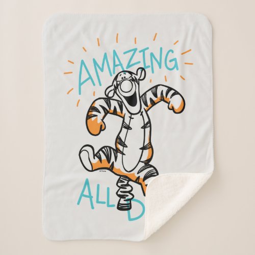 Tigger  Amazing All Day Sherpa Blanket