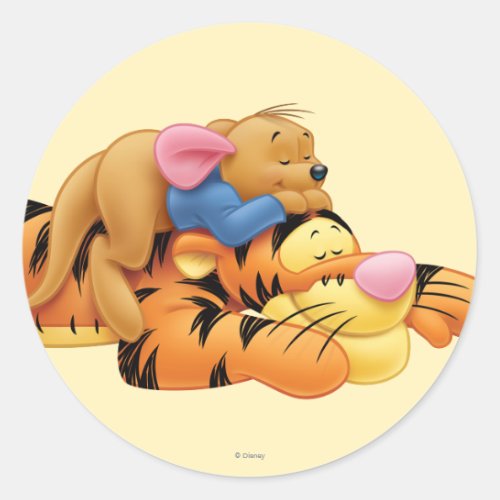 Tigger and Roo Classic Round Sticker
