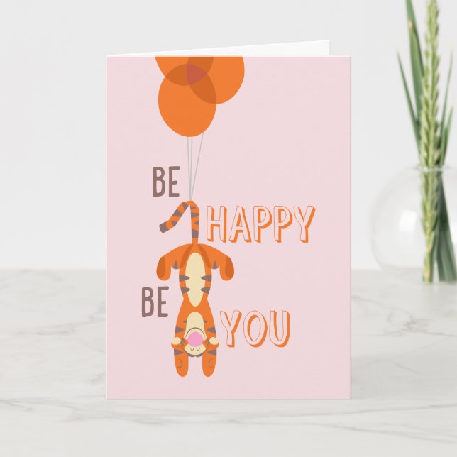 Tigger | Be Happy Be You Quote Card (Front)