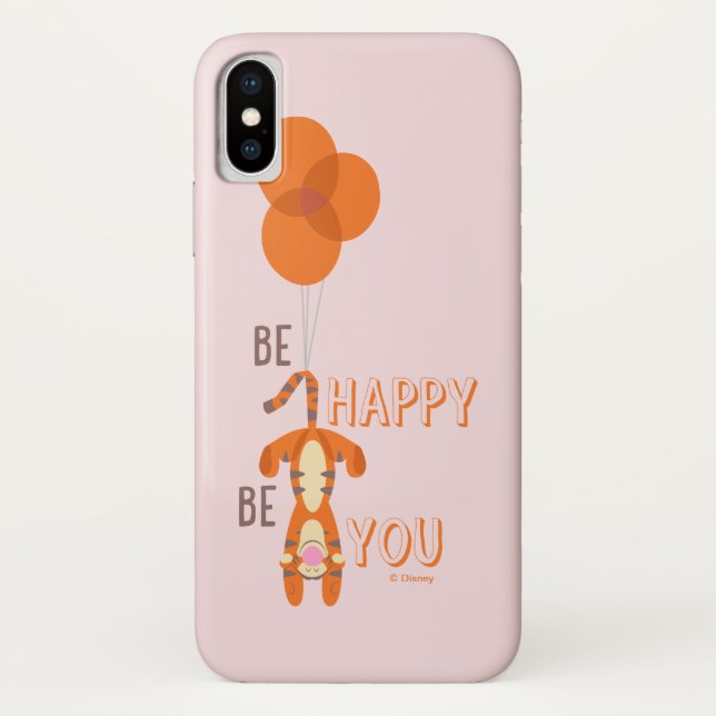 Tigger | Be Happy Be You Quote Case-Mate iPhone Case (Back)