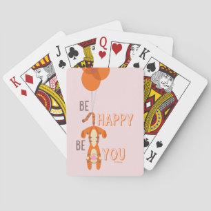 Tigger   Be Happy Be You Quote Playing Cards