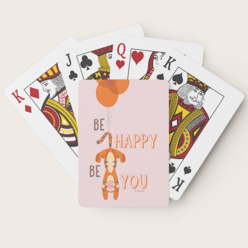 Tigger | Be Happy Be You Quote Playing Cards Tigger | Be Happy Be You Quote Playing Cards
