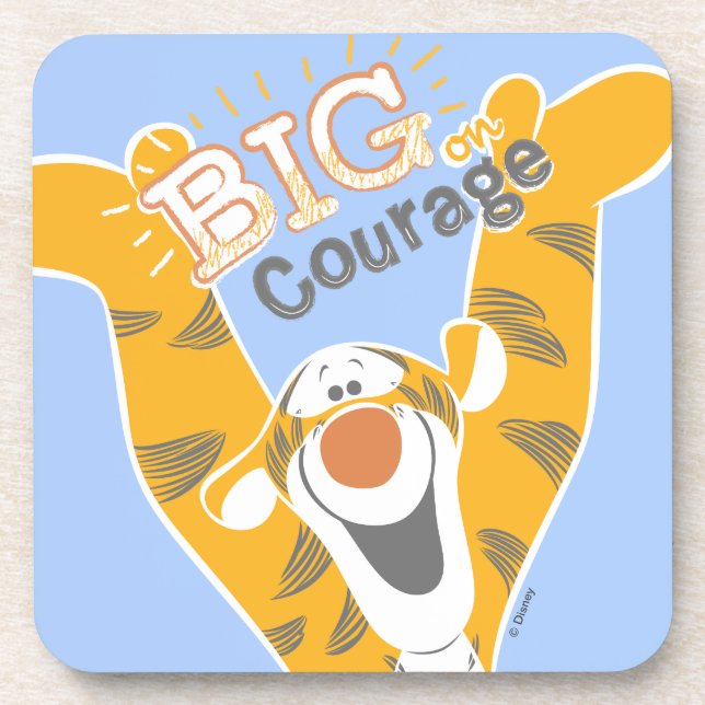 Tigger | Big Courage Beverage Coaster (Front)