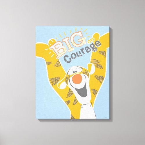 Tigger  Big Courage Canvas Print