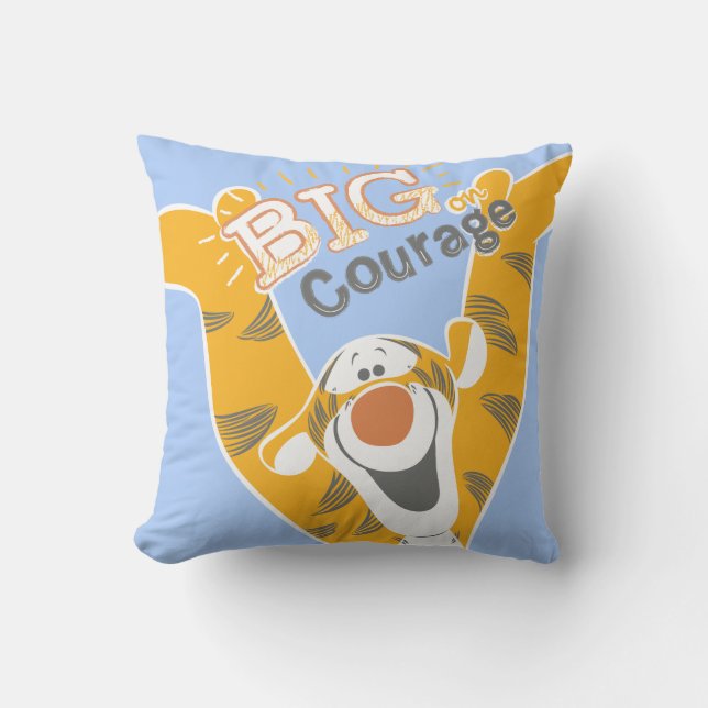 Tigger | Big Courage Throw Pillow (Front)