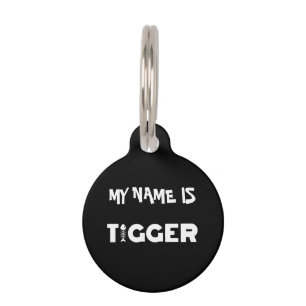 Tigger Cat Pet ID Tag