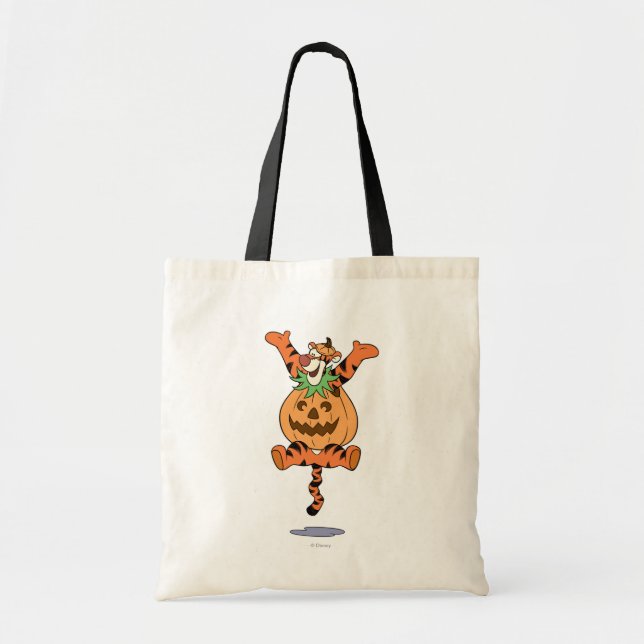 Tigger in Pumpkin Costume Tote Bag (Front)