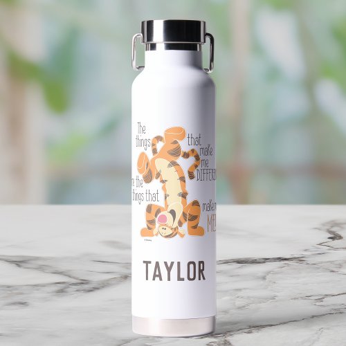 Tigger  Make Me Me Quote  Add Your Name Water Bottle