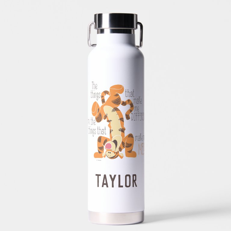 Tigger | Make Me, Me Quote | Add Your Name Water                    Bottle