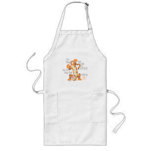 Tigger Make Me, Me Quote Long Apron