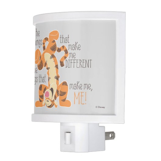 Tigger | Make Me, Me Quote Night Light (Left)