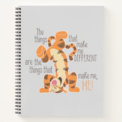 Tigger  Make Me Me Quote Notebook