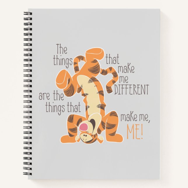 Tigger | Make Me, Me Quote Notebook (Front)