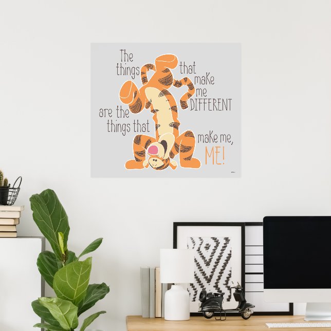 Tigger Make Me, Me Quote Poster Zazzle