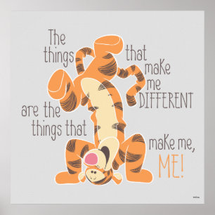 Tigger Make Me, Me Quote Poster