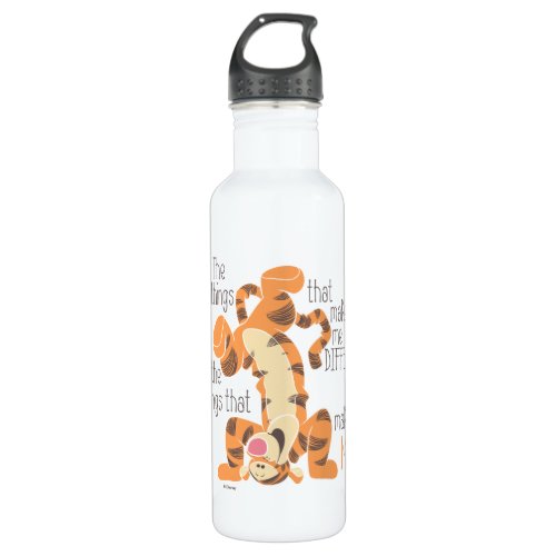 Tigger  Make Me Me Quote Stainless Steel Water Bottle
