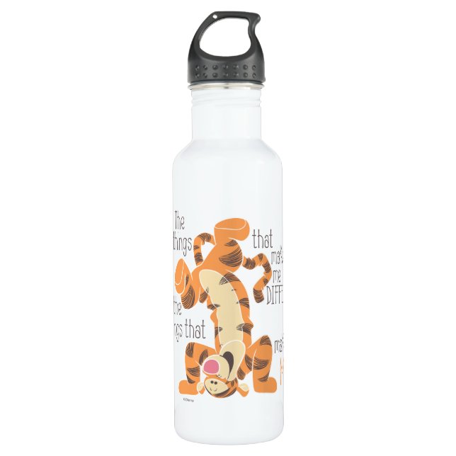 Tigger | Make Me, Me Quote Stainless Steel Water Bottle (Front)