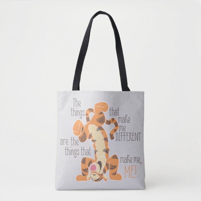 Tigger | Make Me, Me Quote Tote Bag (Front)