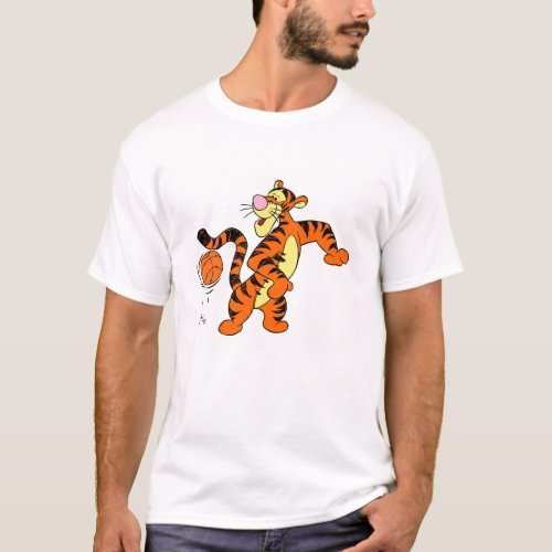 Tigger Playing Basketball T_Shirt